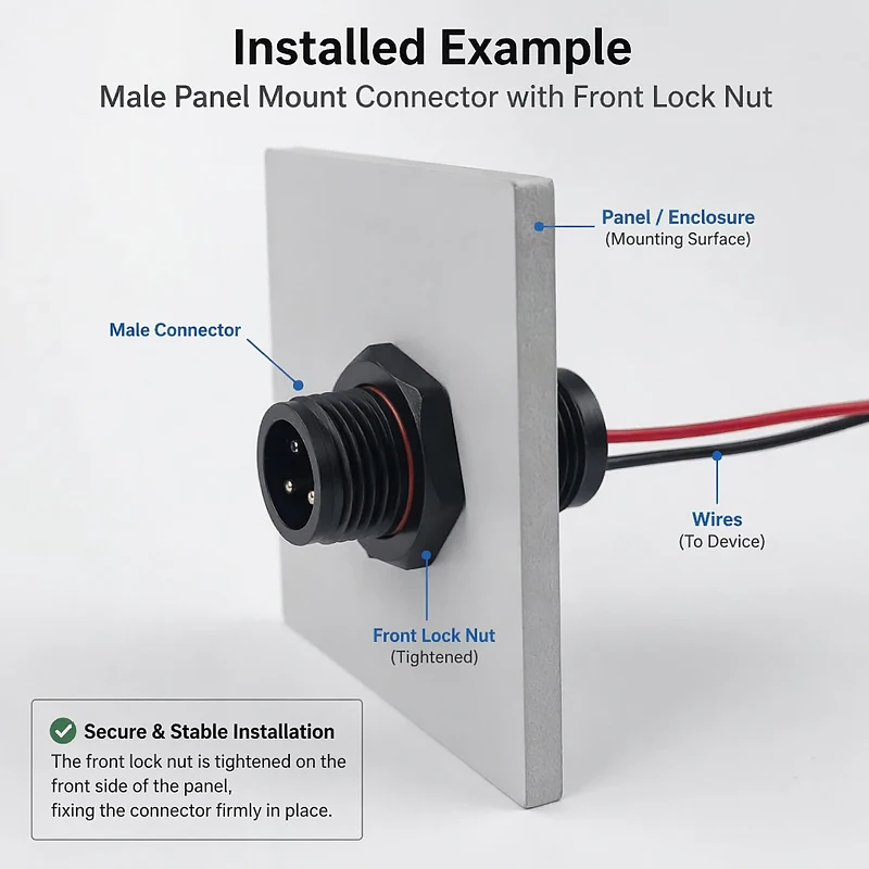 10PCS M12 IP65 Waterproof Circular Connector Male Female Wired Cable Plug 2 3 4 5 Pin Panel Mount Socket for Outdoor LED Wiring