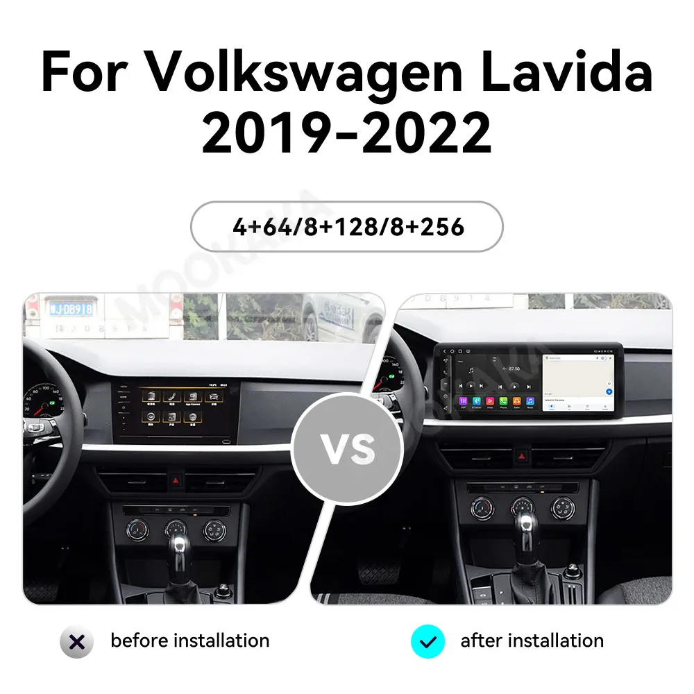 12.3 Inch Car Radio For VW Lavida 2019-2022 VW 2019 Android Auto Qualcomm Car Stereo QLED Screen DVD GPS Navigation Carplay 4G