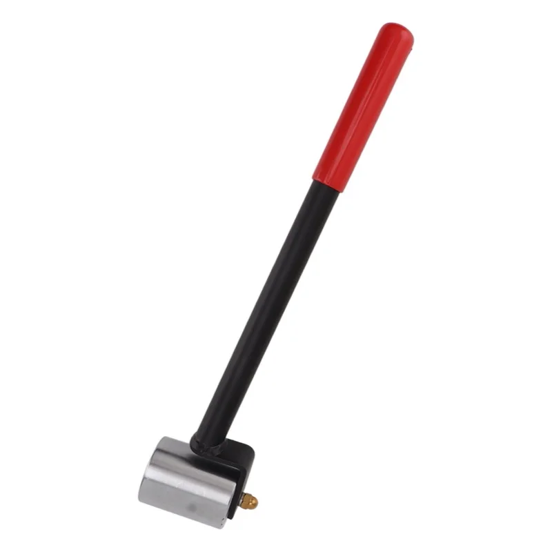 Wallpaper Seam Roller Iron Right Angle Straight Long Handle Smoothing Hand Pressure Roller Tool For PVC Plastic Roofing Decking