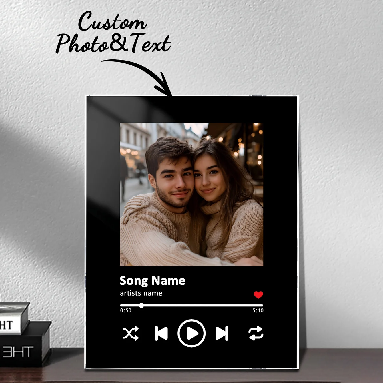 1pc custom plaque, personalized photo frame, custom plaque photo, music plaque printing, music poster printing,