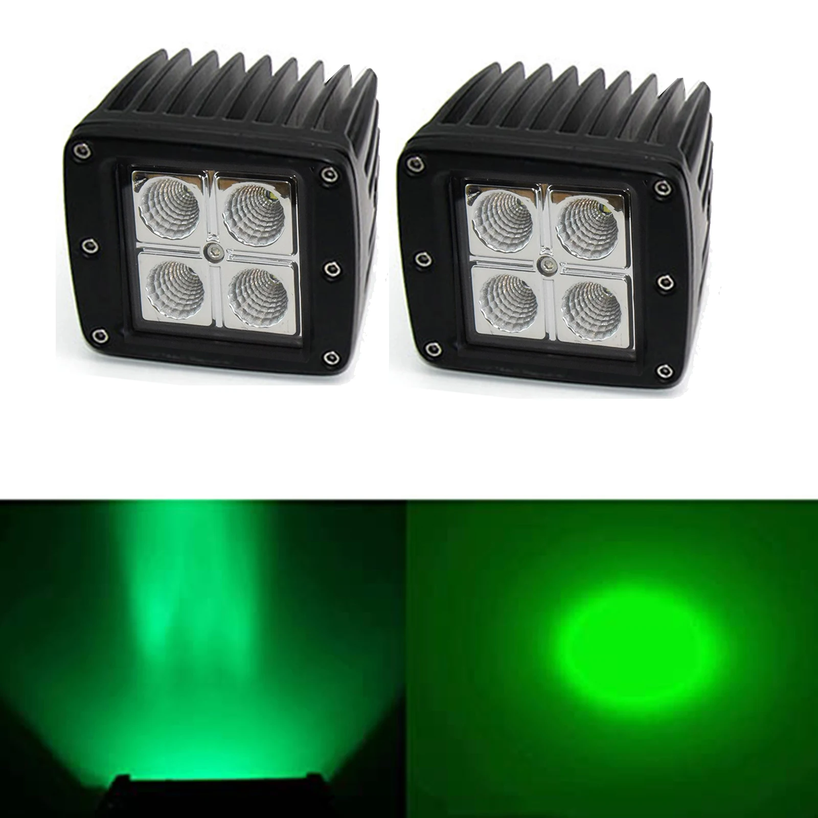 2pcs 3 inch 60W Led Work Light Off-road Driving Fog Lamp Amber/Red/Blue/Green Cube Pods IP68 for ATV Truck SUV Hunting Fishing - view 6