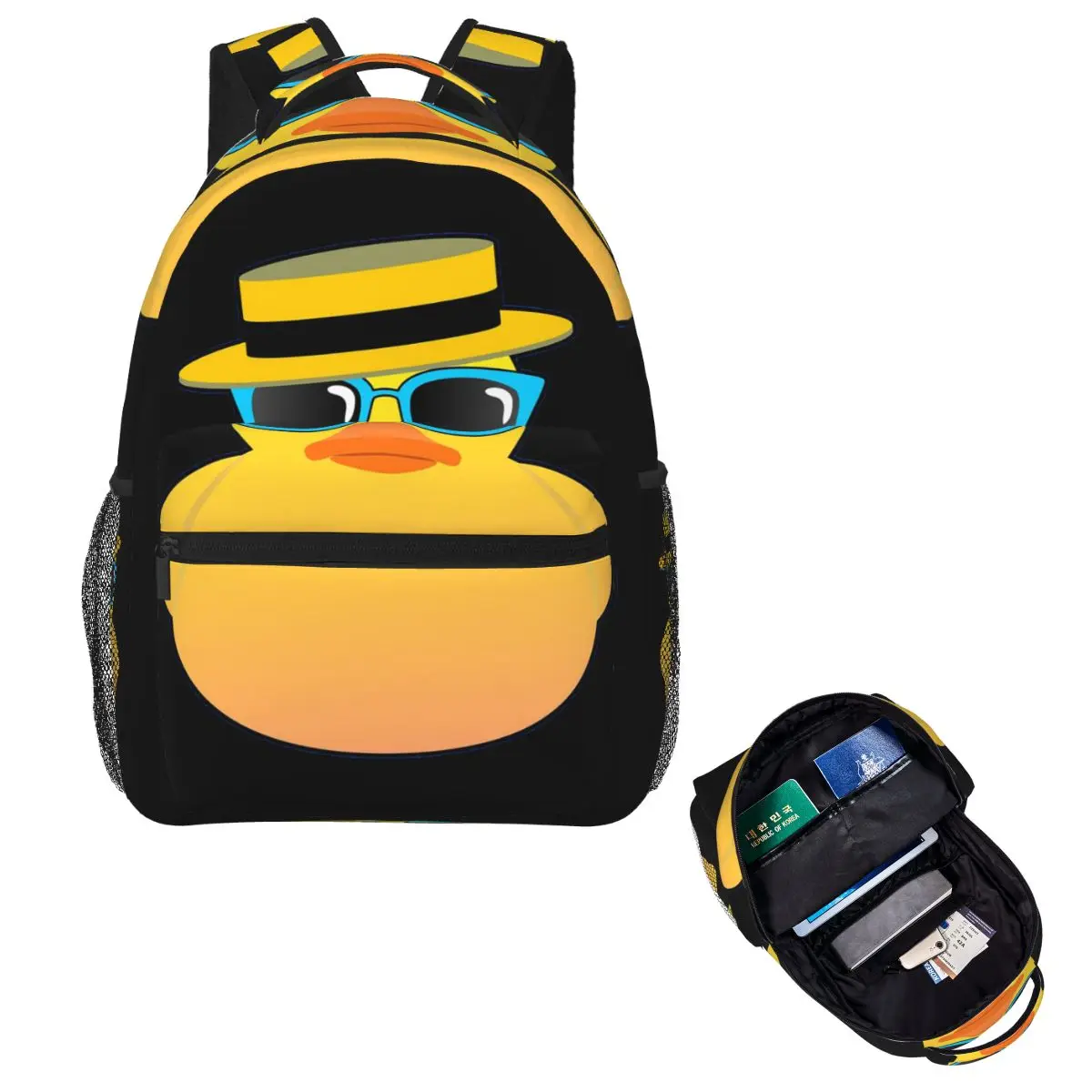 

Резиновая утка в шляпе-каноте и рюкзак для солнцезащитных очков, Лидер продаж, большая вместительная детская сумка для книг, школьная сумка, сумки на плечо