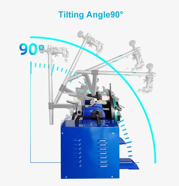 CNC Automatic Rotary Welding Positioner Multi-Functional Custom Load Capacities Construction Motor Ranging 30kg 600kg+