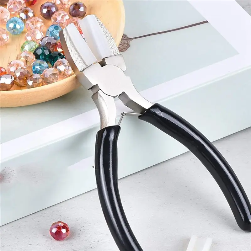 AB46-Nylon Plier Set For Jewelry Making- Carbon Steel Tools For Beading, Looping, Shaping Wire, Crafting And More