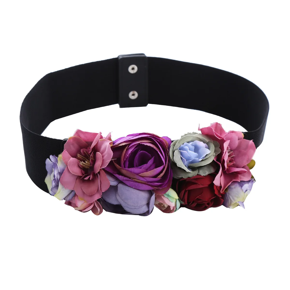 

Эластичные пояса Fairy для женщин, высокоэластичные пояса с широкой талией и цветком, летняя пляжная вечеринка, рубашка, платье, рубашка, ремни Ceinture Femme