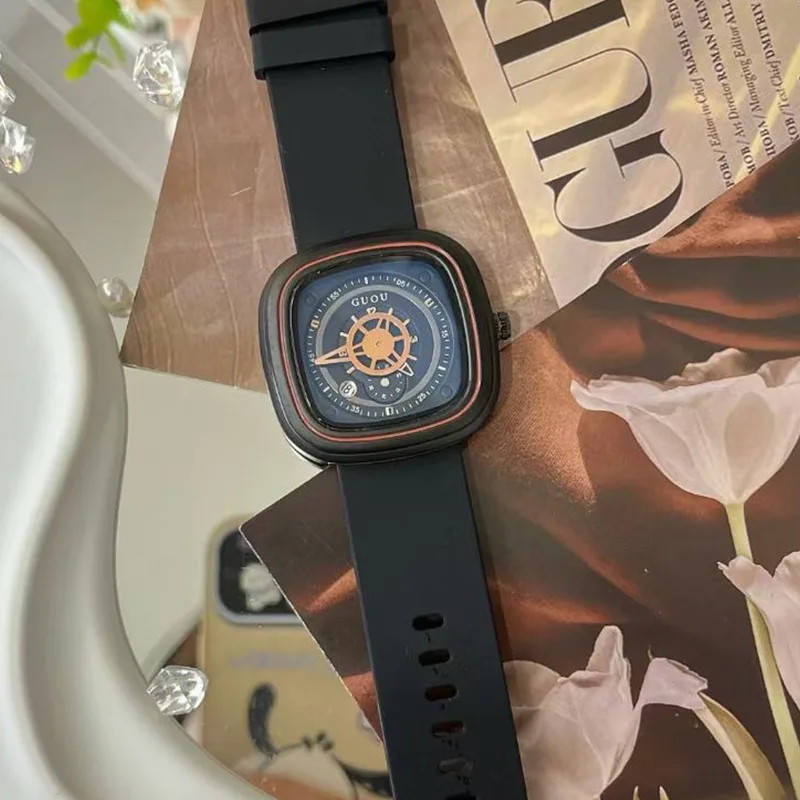 Nova moda grande mostrador luz luxo temperamento relógio feminino casual pulseira de silicone relógio feminino presente para mulher