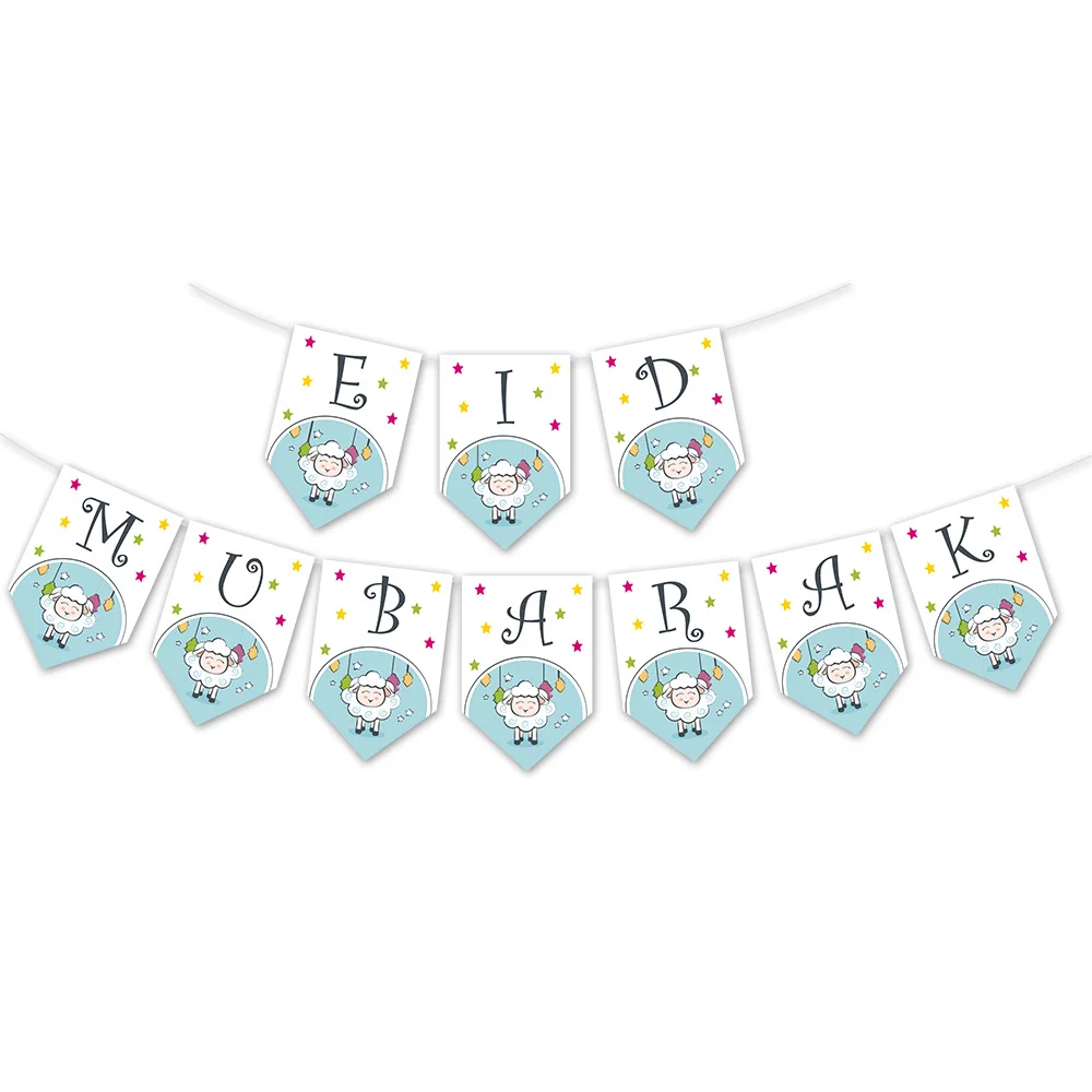 

Eid Al Adha Party Decoration Banner Traditional Muslin Sheep Holidays Decoration Eid Al Adha Party Supplies