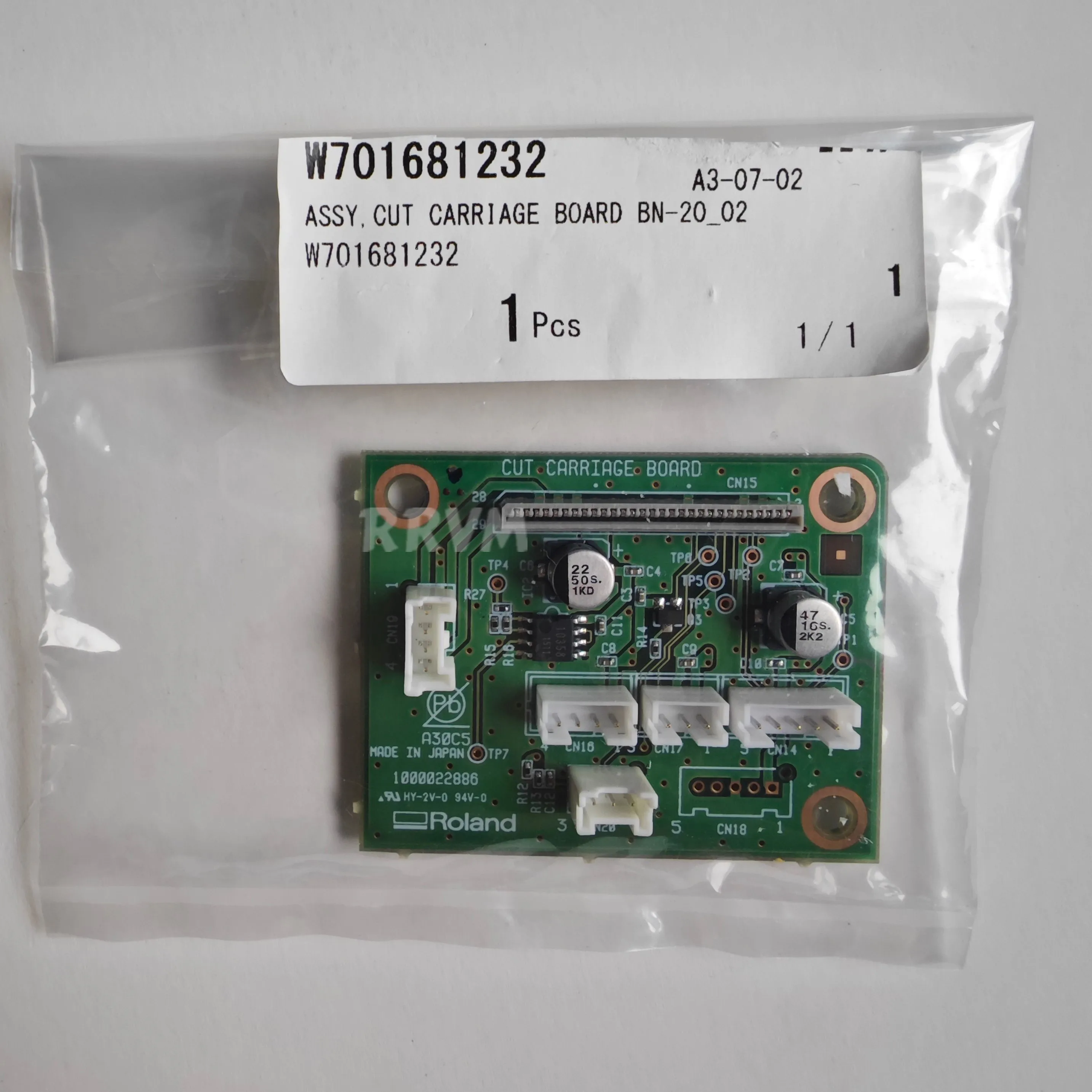 1PC New Original Roland BN-20 BN-20A BN-20D ASSY,CUT CARRIAGE BOARD BN-20 W701681232