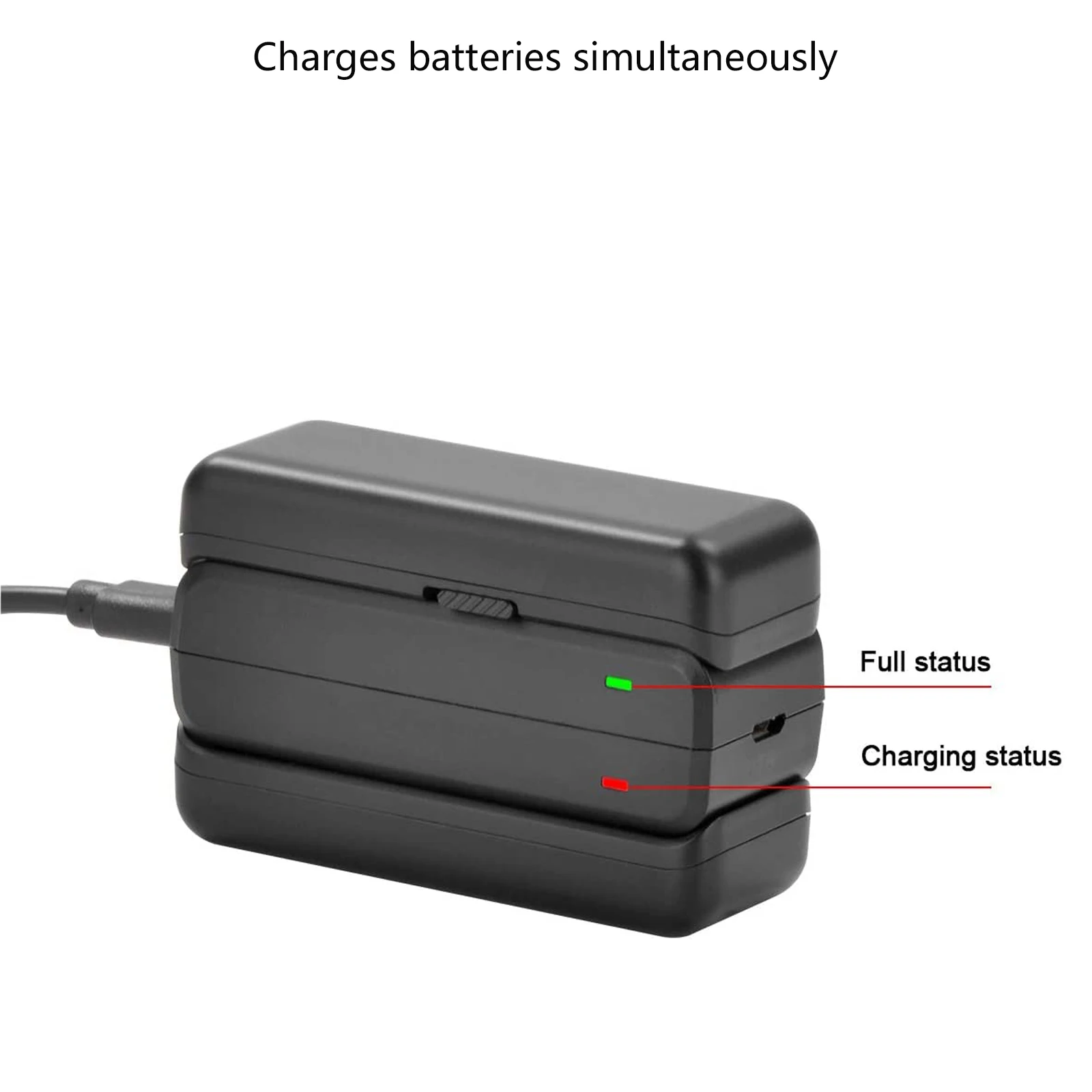 1300mAh Insta 360 R Lithium Battery Base+Micro/Type-C Port Dual Charger For Insta360 ONE R 4K /1- Inch/ 360 Accessories