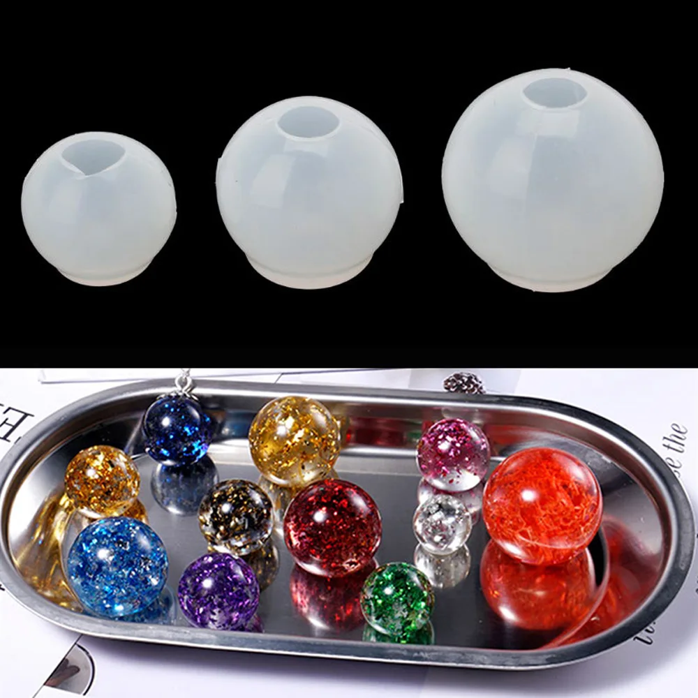

3D Epoxy Art Tool Pendant Jewelry Universe Ball Resin Mold Liquid Mold Decoration Silicone Mold