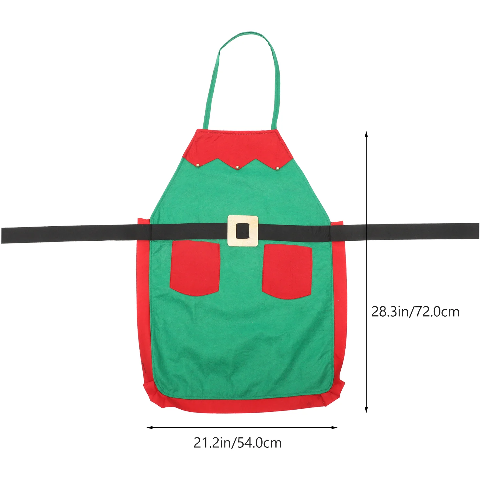 Christmas Apron Costume for Women Festive Dressing Decorative Hat Adjustable Accessories Adult Party