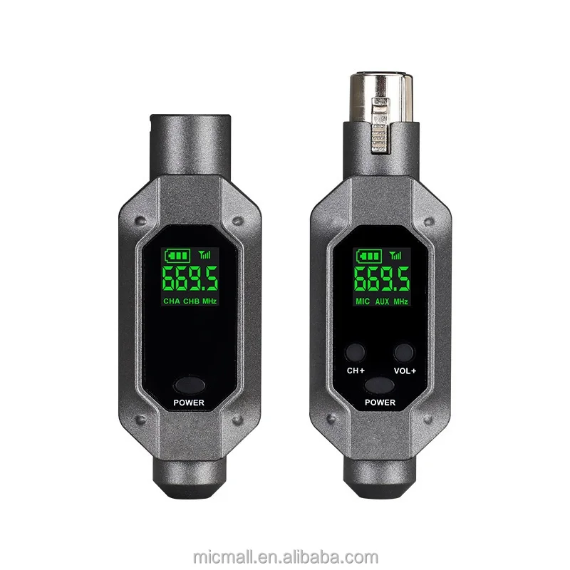 2026 Audio Wired To Wireless Converter Wired Signal Reception Transmission Capacitance Dynamic Coil Microphone To Wireless