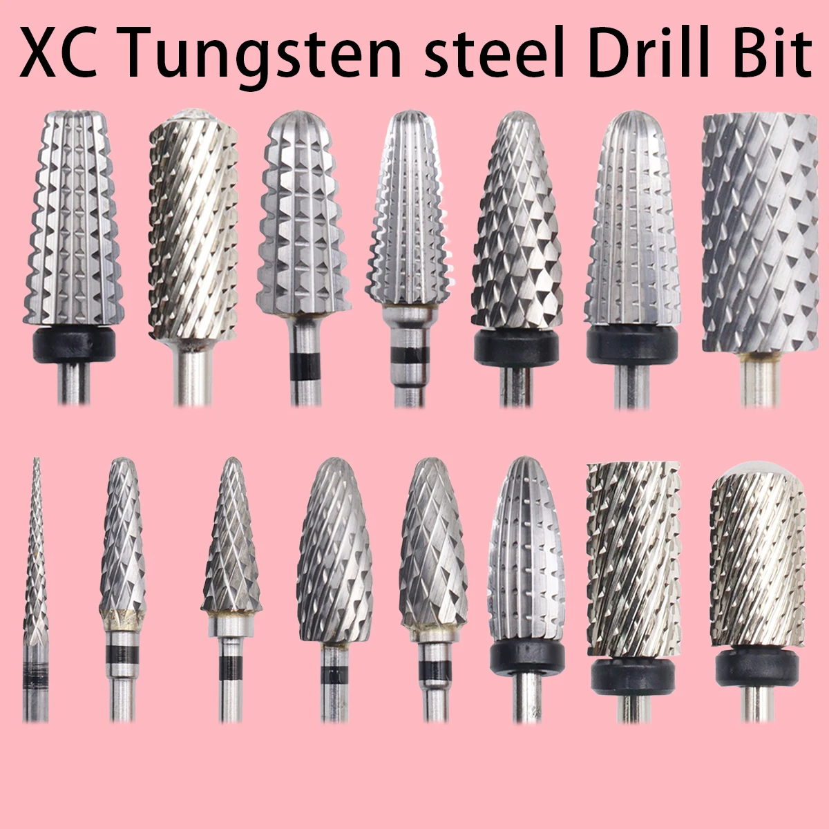 

XC Tungsten Carbide Nail Drill Bit Milling Cutter Eletric Manicure Machine Equipment Cuticle Clean