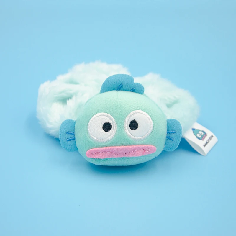 Sanrio Plush Head rope Scrunchie Headbands Cinnamoroll My Melody Kuromi Hangyodon Hair accessories Birthday Gifts Toys For Girls