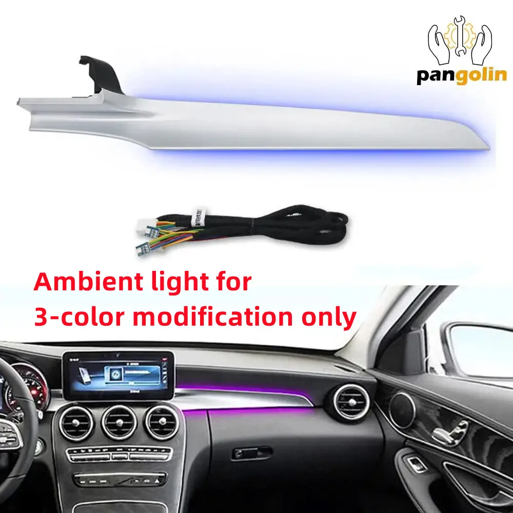 

3Colors Co-pilot Ambient Light Atmosphere Lamp For Mercedes Benz W205 X253 Atmosphere Lamp Car Interior Decorate Accessories