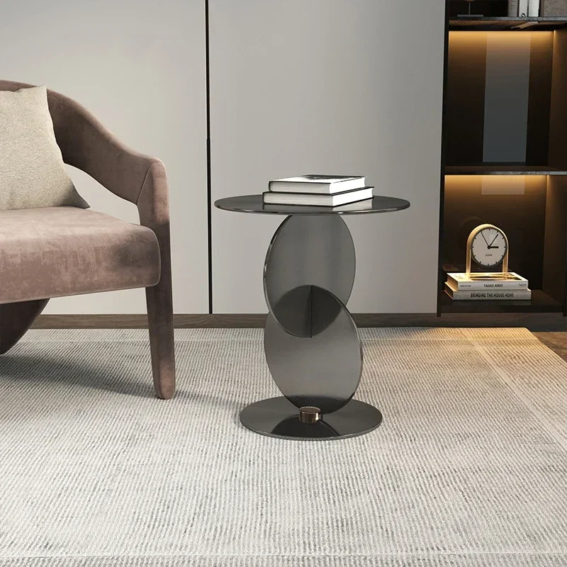 

Stainless Steel Coffee Tables Living Room Tea Table Sofa Side Table Bedroom Nightstands Luxury Storage Desk Nordic Furniture