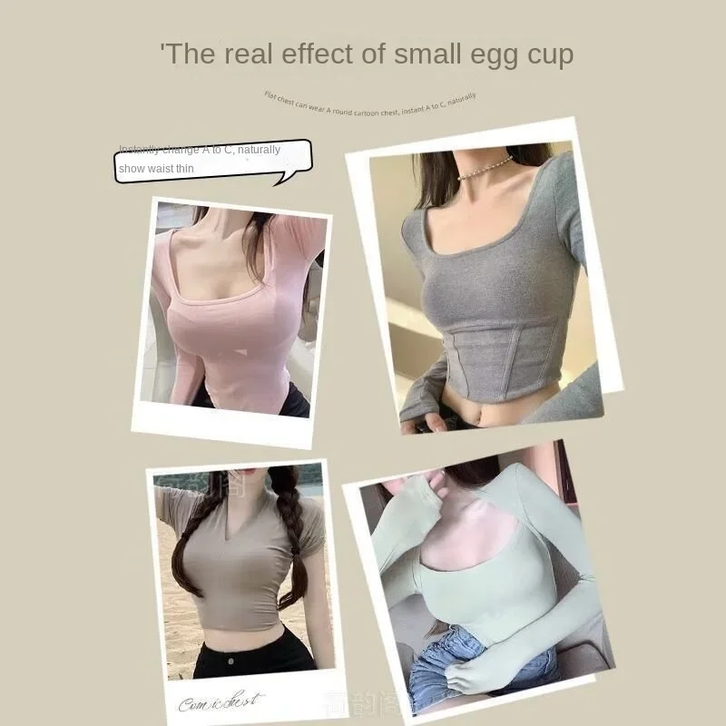 Push Up Bra for Small Breasts A-C Cup Anti Slip Adhesive Silicone Bra Invisible Backless Strapless B to D Lift Gel Bra