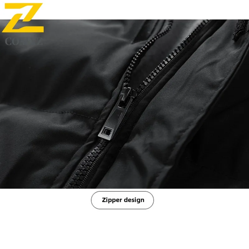 COMXZ Top Luxury Men Padding Coat Fashion Splicing Outdoor Riding Windproof Coat Casual Street Style Windproof Autumn Garment