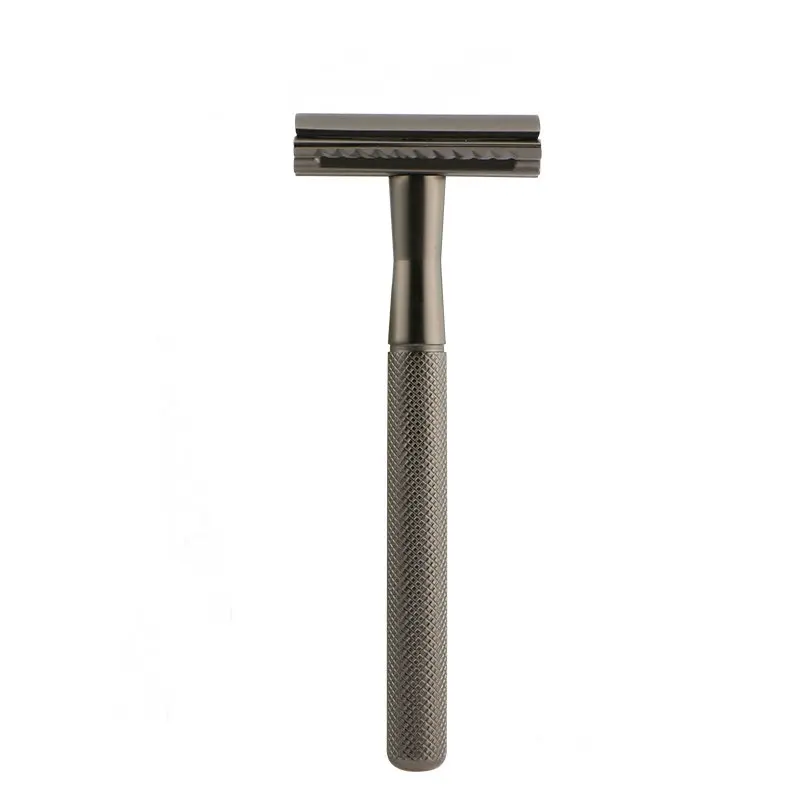 Double Edge Safety Razor for Men & Women, Metal Razor with 10 Platinum Coated Safety Razor Blades, Eco-Friendly Razor