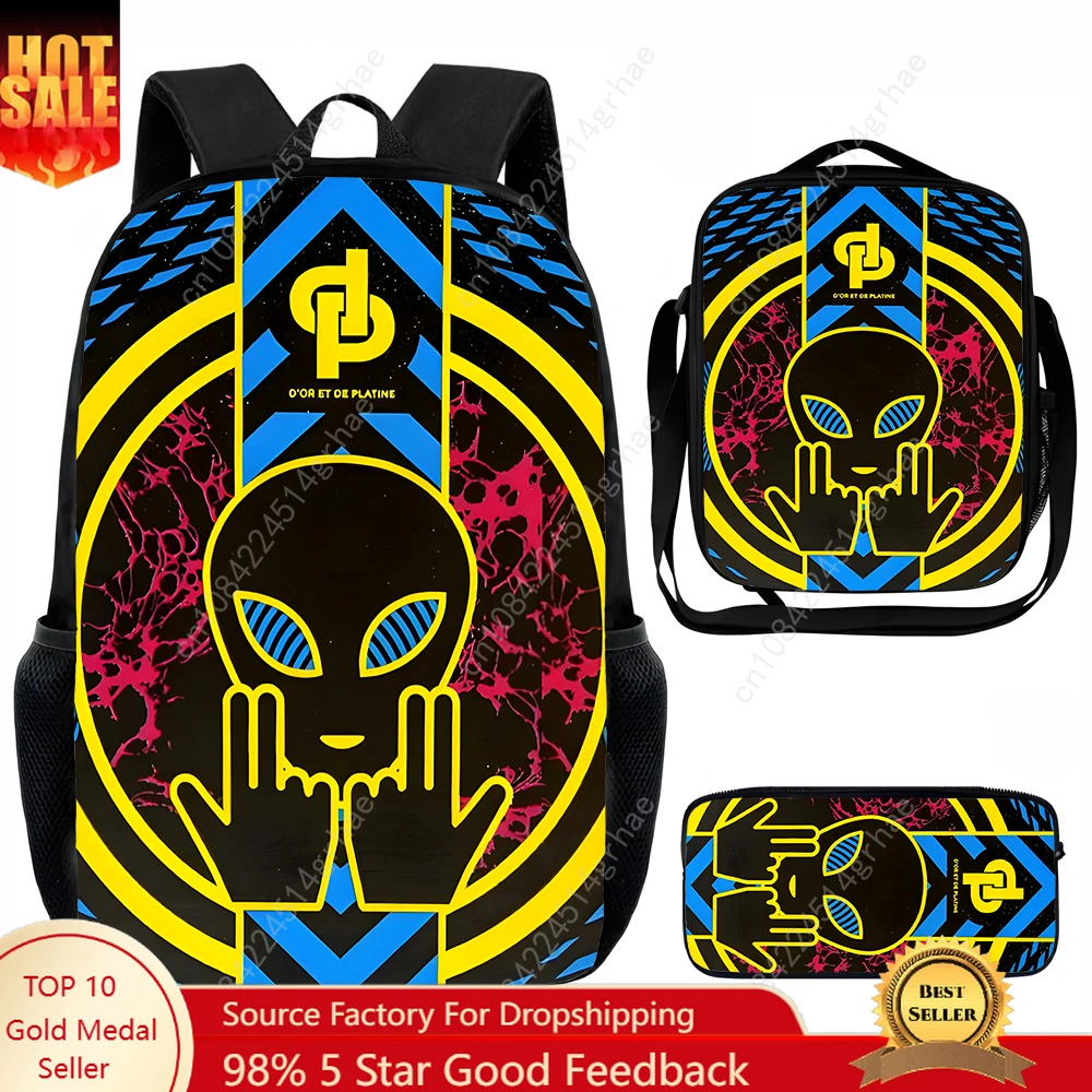 

JuL Cest Pas Des Lol Child School Backpack with Lunch Bags ,Pencil Bags ,School Bags for Boys Girls Best Gift