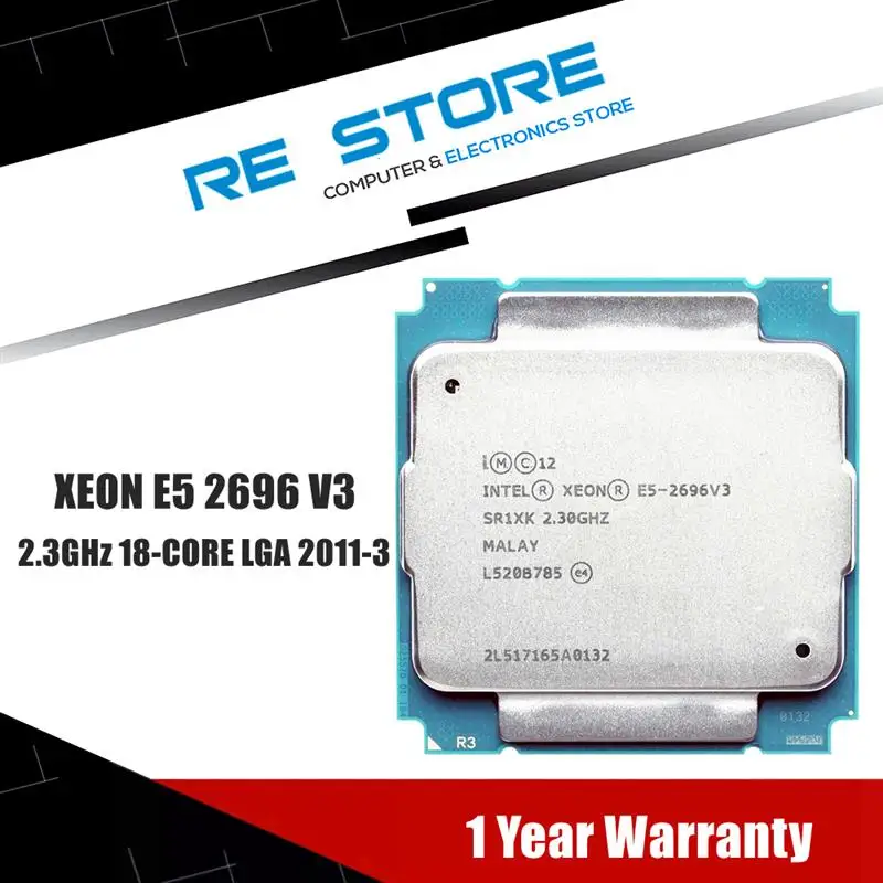 

Новый процессор Intel XEON E5 2696V3 E5 2696 V3 SR1XK, 18 ядер, 2,3 ГГц, лучше, чем ЦП LGA 2011-3