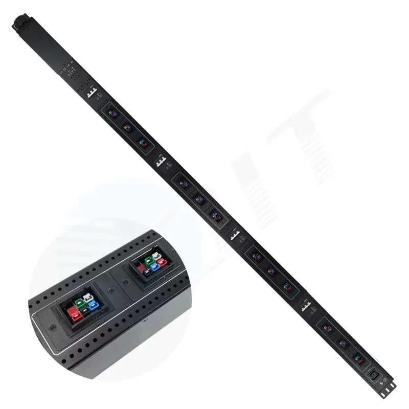 

Smart socket power cable rack mounting
