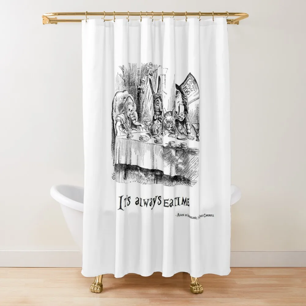 

It's always tea time. Shower Curtain For Bathrooms Shower Bathroom In The Bathroom Funny Shower Curtain