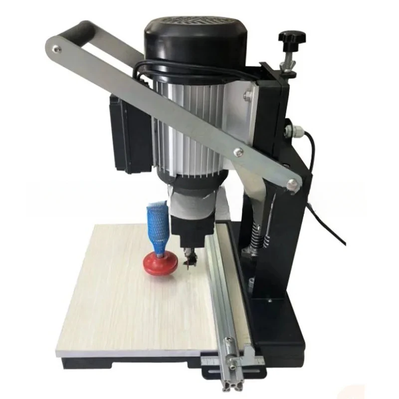 1100W Woodworking Hinge Drill Portable Cutting Three-In-One Multi-Function Semi-Automatic Drilling Lathe