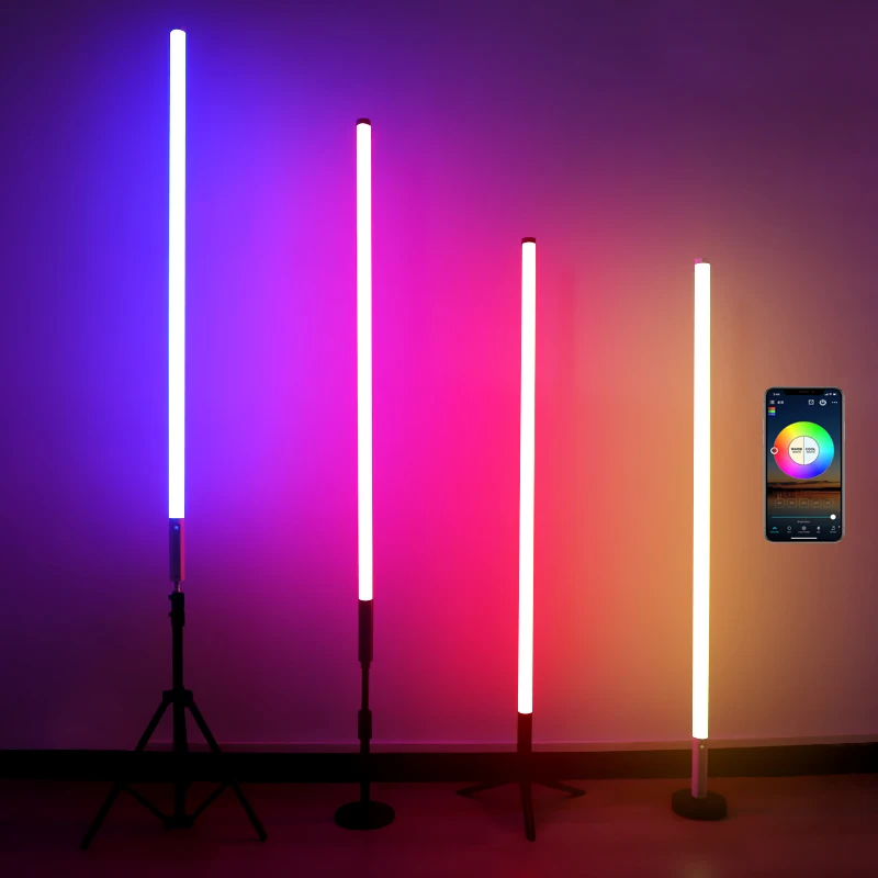 5 pack 1.2m 36W RGB Mood Light Bar Bluetooth APP Control LED Atmosphere Lamp Stick for DJ Party Lighting Dance Club Photo Studio