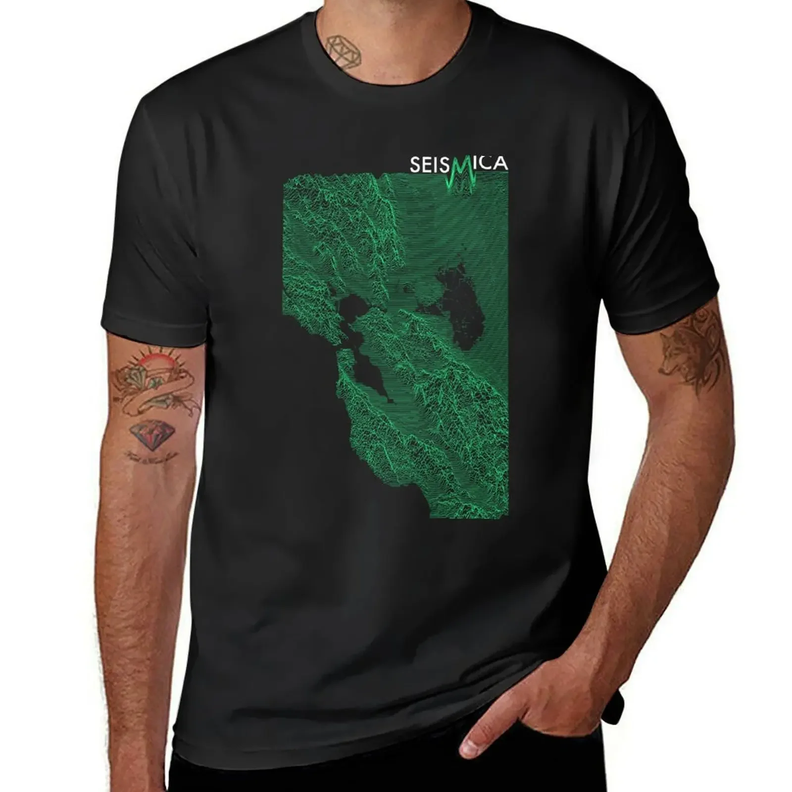 

Seismica Bay Area Elevation T-Shirt plain customs shirts graphic tees animal prinfor boys t shirts men