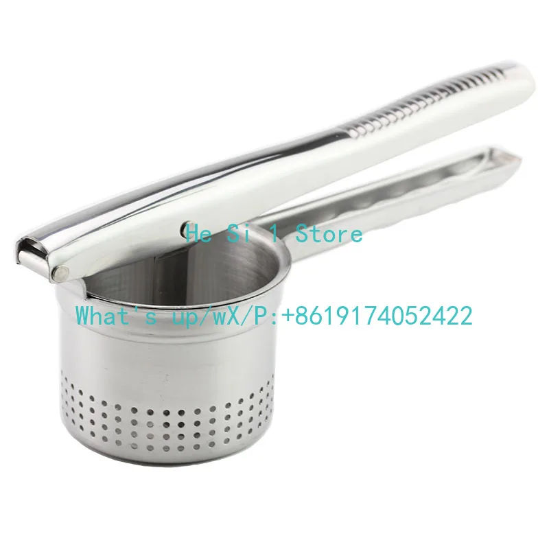 

1 шт., утолщенный пресс для грязи из нержавеющей стали 430, артефакт для выдавливания воды для сока, пресс для картофельной грязи в пюре