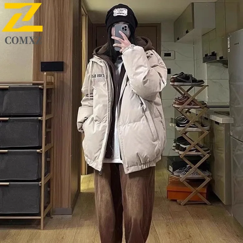 

COMXZ Мужская флисовая куртка Модная повседневная спортивная удобная посадка для лыжного курорта Пальто парка Уличный отдых Ветрозащитный дизайн Зимняя куртка