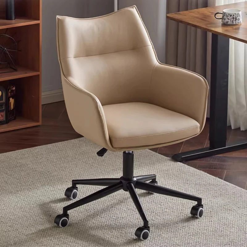 Bedroom Designer Office Chair Leather Conference Student Relaxing Office Chair Wheels Executive Study Stoel Trendy Furniture