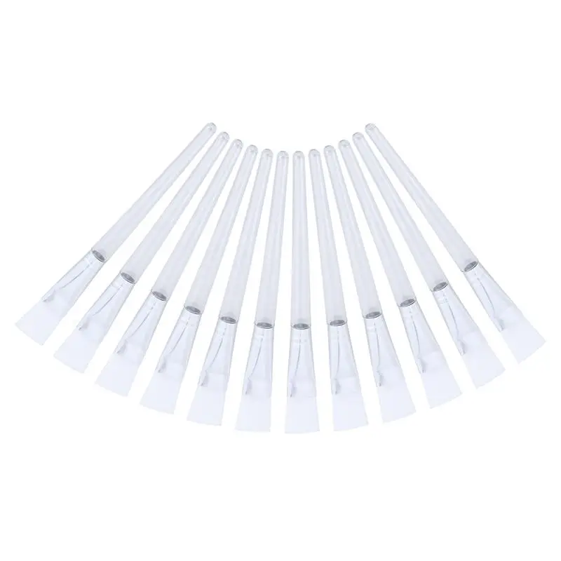 12PCS Facial Mask Brushes Face Care Tool Transparent Crystal Rod Face Applicator Brush For Face Mask Applicator Tool 17cm