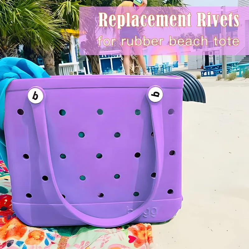 XL Bogg Bag Button EVA Rubber Beach Storage Basket Plastic Standard Button Travel Handbag Extra Large Jelly Bogg Bag Accessories