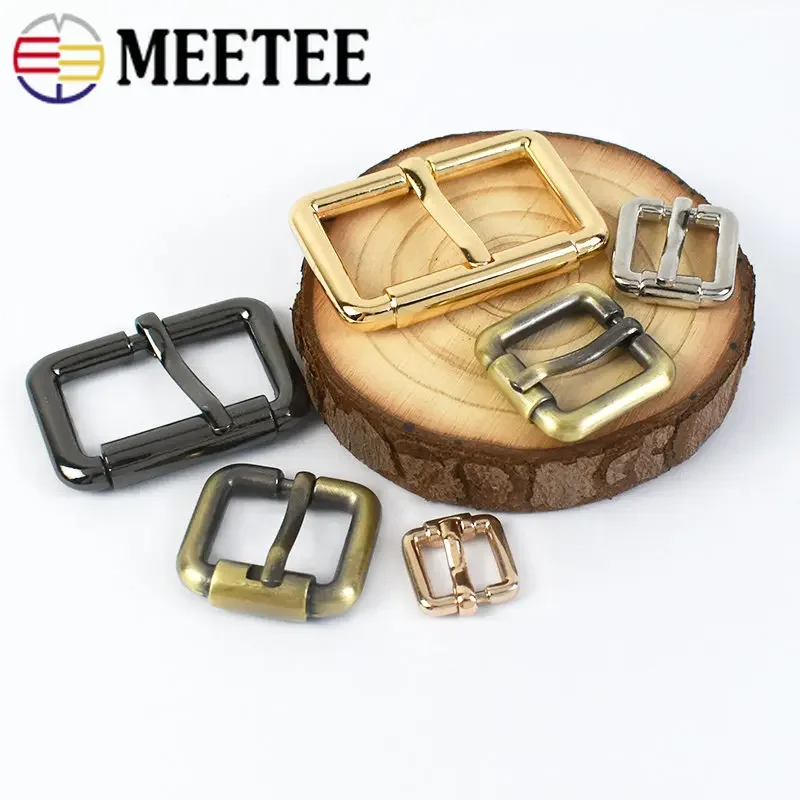 5Pcs 10/12/16/20/25/32/38mm Metal Buckles for Bag Strap Leather Backpack Belt Roller Pin Buckle Bags DIY Hardware Accessories