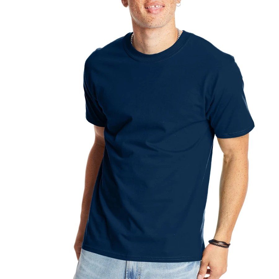 Men's heavyweight pure cotton T-shirts, 1-pack or 2-pack, extra long, solid color Y2K Style Loose Fit Retro Summer