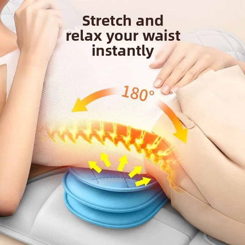 2025 New Full Body Massage Backrest Cushion with Airbag Kneading for Lower Back and Neck – Multifunctional Home Mattress