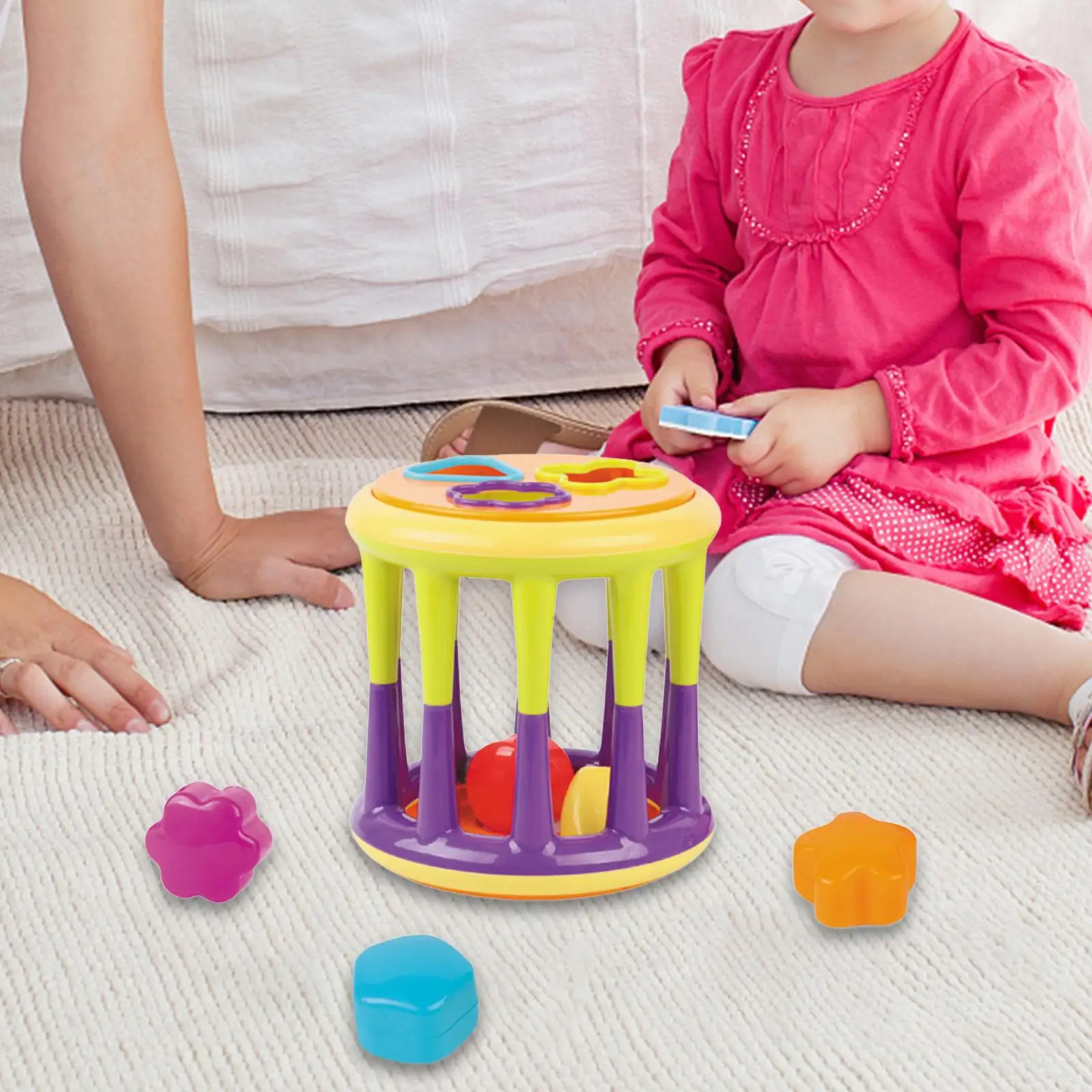 Shape Sorter Educational Color Sorting Toys for Baby Boys Girls 1+ Year Old