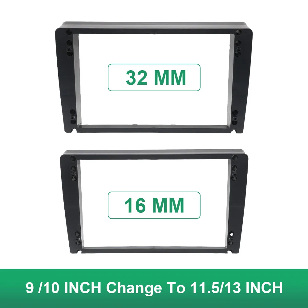 

9 ДЮЙМОВ 10 ДЮЙМОВ Изменение на 11,5 ДЮЙМОВ 13 ДЮЙМОВ ABS + ПК Автомобильное аудио GPS Carplay Android Система Установка Рамка Fascia Монтажная панель Комплект