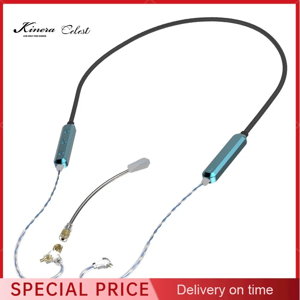 

Kinera Celest SkySoar Earphone Neckband BT Cable V5.3 with Detachable Boom Mic Headset Gaming Livestreaming Calling