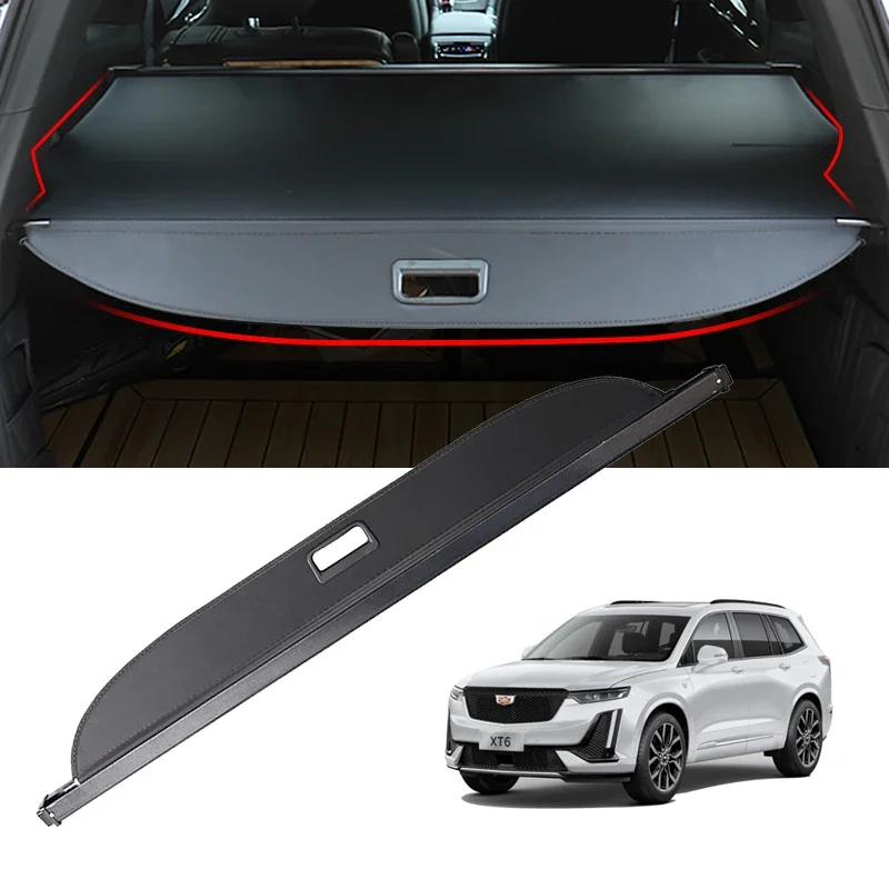 For Cadillac XT4 XT5 XT6 SRX Rear Trunk Cover Cargo Partition Curtain Retractable  Security Shield Privacy Shade Accessorie