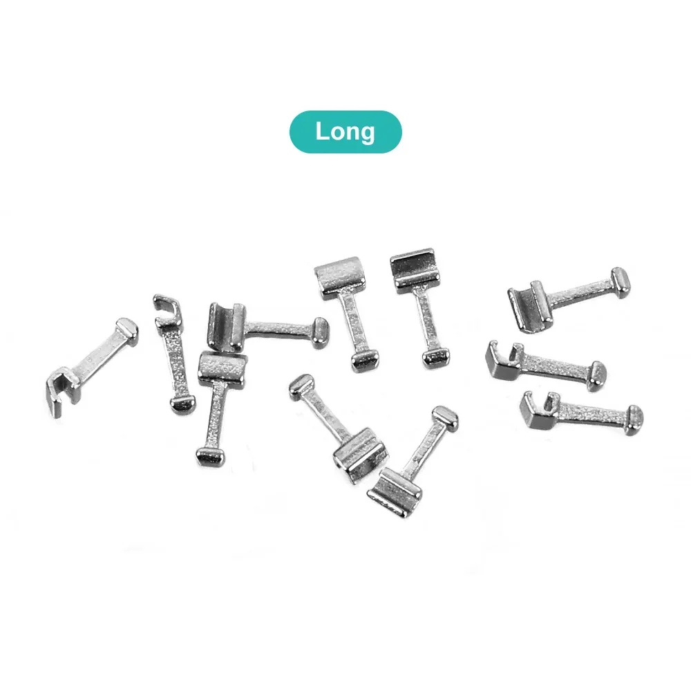 Orthodontic Crimpable Hook on the Arch Wires Long short stop Hooks Bondable With Buccal Tube Lingual Button Dentist Materials