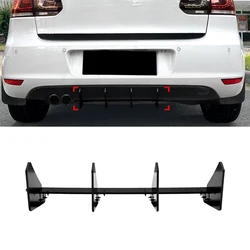 Car Rear Bumper Diffuser Lip Rear Side Splitters Spoiler Lip For VW Golf 6 Golf MK6 2008-2012 Standard Edition Body Kits Tuning