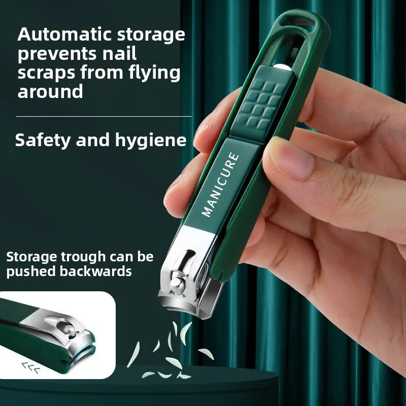 1/4 ชิ้นแบบพกพาคุณภาพทําเล็บมือเล็บเท้าชุดเครื่องมือการดูแลส่วนบุคคลสแตนเลสสาดหลักฐานกรรไกรตัดเล็บชุดพร้อมตะไบเล็บ