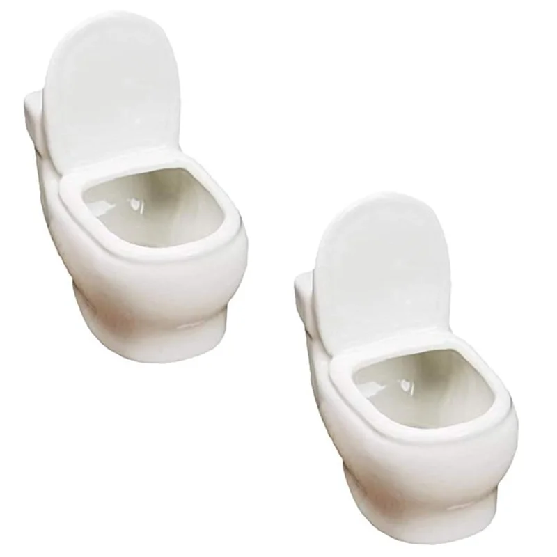 

Customer Favorite 2 PCS Toilet Plant Pot/Bonsai Pot/Flower Pot/Succulent Planter White About 11X11.7Cm Perfect Gifts For Women,