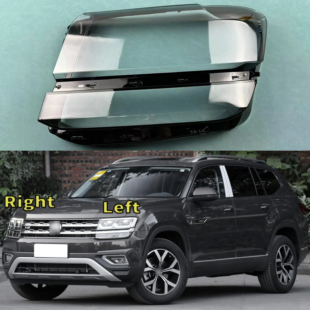 

For Volkswagen VW Teramont 2017-2020 Headlamp Lamp Shell Headlight Cover Transparent Lampshade Plexiglass Replace Original Lens