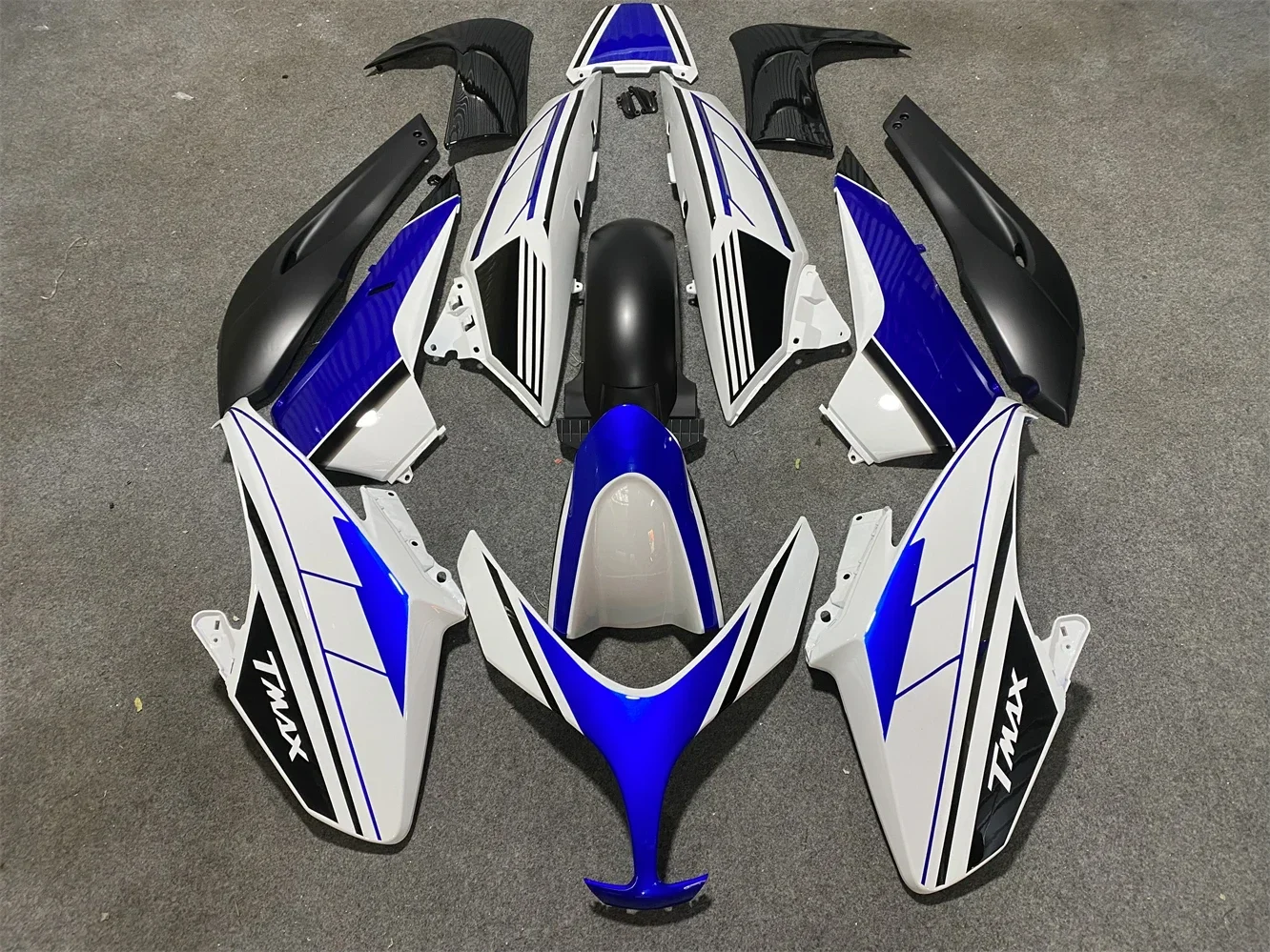 

for YAMAHA TMAX500 2008 - 2012 Body Kits T-MAX500 11 10 Plastic Fairings T-MAX500 2009 White Blue Black Plastic Fairings