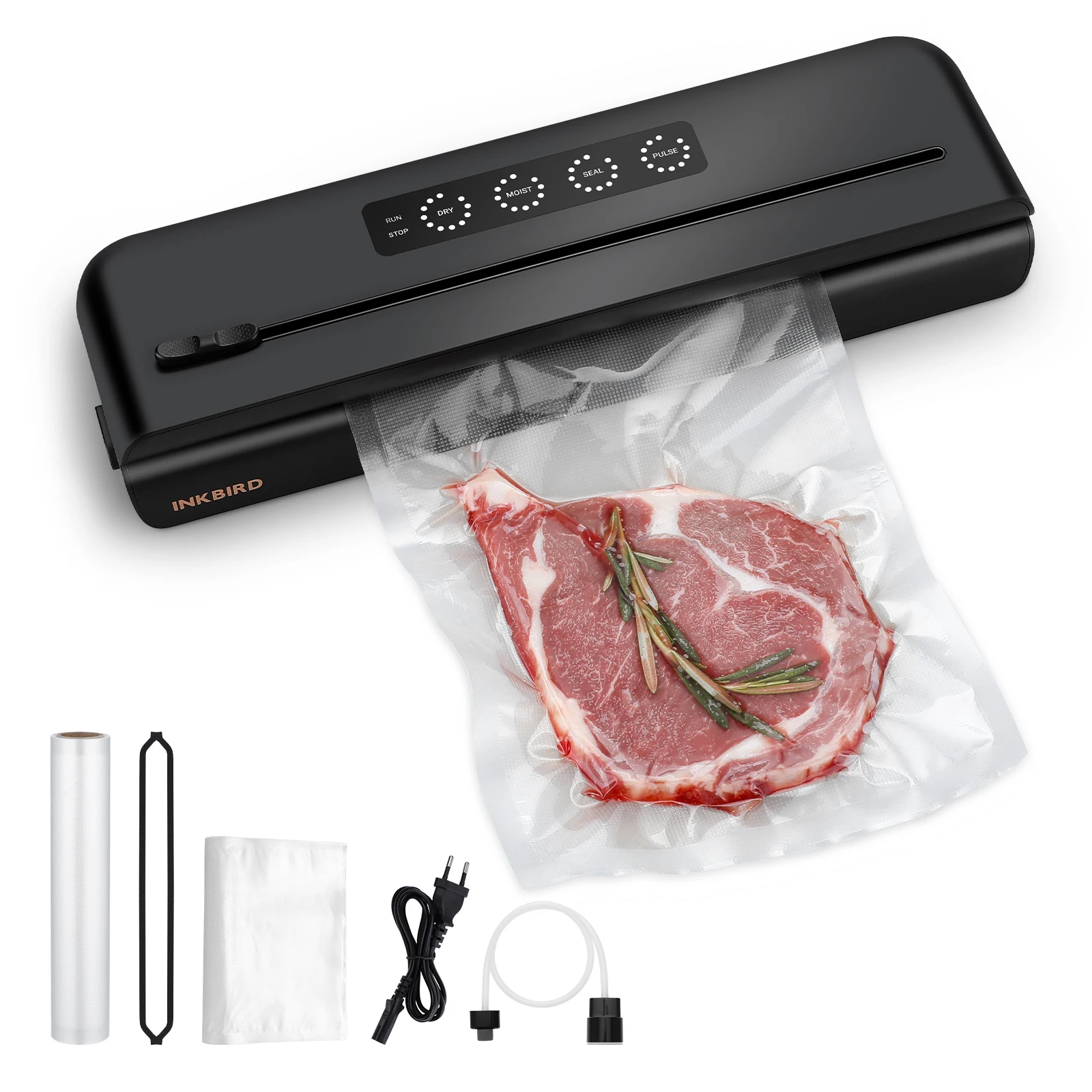 

INKBIRD Vacuum Sealer Packaging Machine Food Vacuum Sealer With Free Vacuum bags Household Vacuum Food Sealing Built-in Cutter