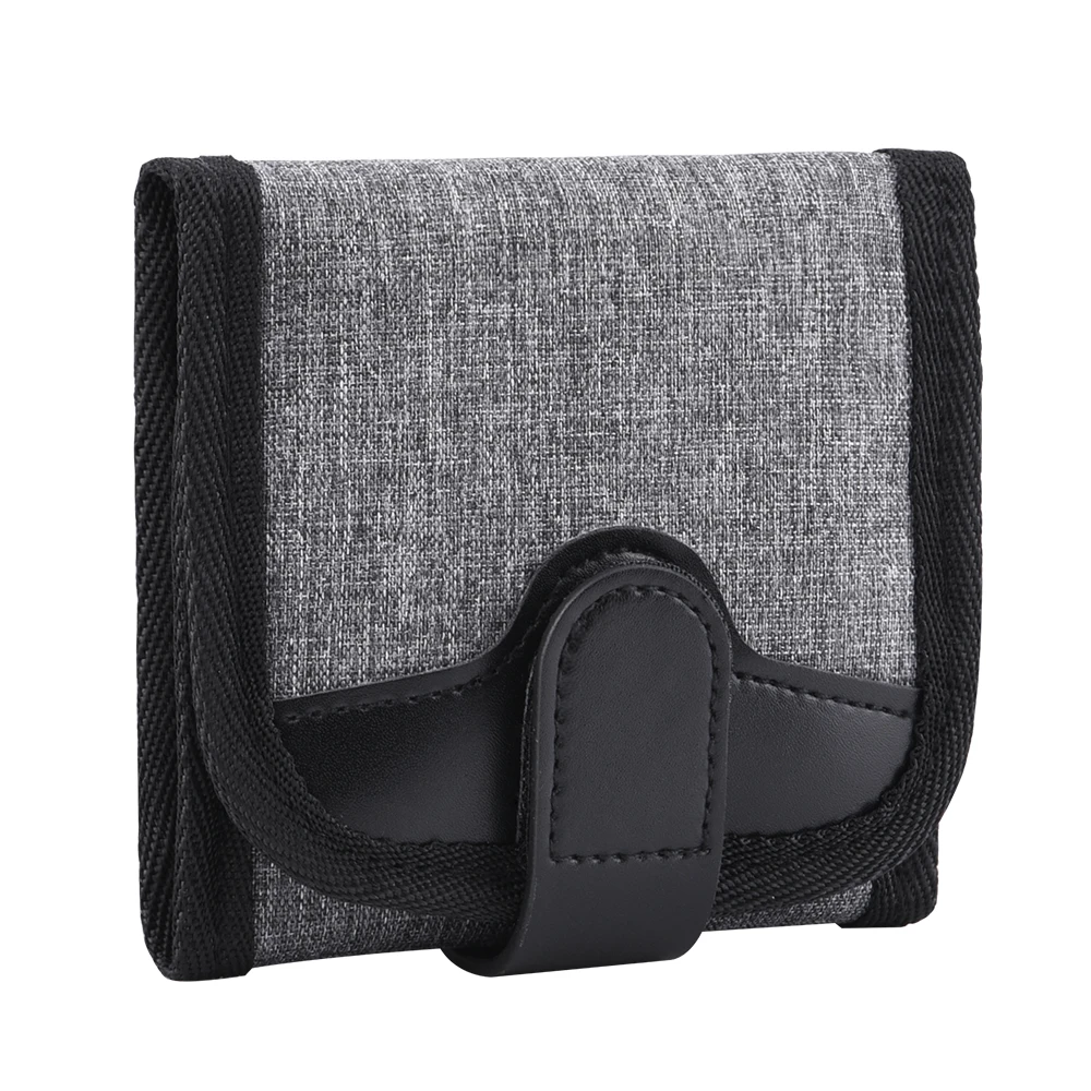 3 Pockets Lens Filter Bag Camera Pouch For 72mm Camera Lens Filter Holder Wallet Case With Belt Loop Design for Photography